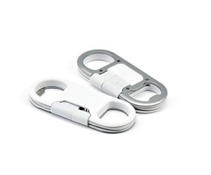 Bottle opener keychain USB cable