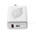 Image de Chinese Standard Gallium Nitride 65W Flash Charging Mobile Phone Charger Head Three Ports A+C+L Charging Head
