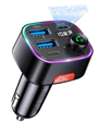 Bluetooth 5.3 FM Transmitter 48W  Car Charging Adapter の画像