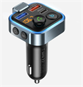 Car Bluetooth FM Transmitter QC3.0 Fast Charging Google Assistant Car MP3 Player FM Transmitter Radio for Car の画像