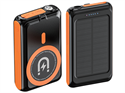 Image de 5000mAh Qi Wireless Solar Power Bank Portable Charger with LED Torch
