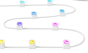Picture of High Density  LEDs IP20 Cuttable and Flexible COB RGBIC LED Light Strip RGBIC String Downlights