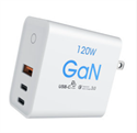 GaN Multi Ports 120W QC3.0 + USB-C PD Travel Charger Multifunction Wall Charger