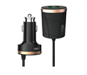 Изображение New Arrivals Car charger Car 1/4 Front and Rear Seat Charger in 1 Quick Adapter 4 USB Port Type C PD Car charging station charger