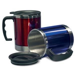 Image de STAINLESS STEEL INNER PLASTIC OUTER MUG