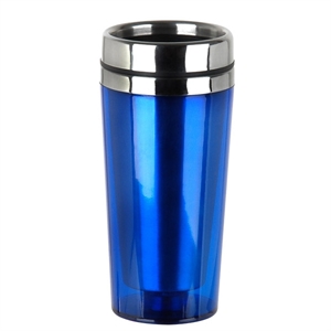 STAINLESS STEEL INNER PLASTIC OUTER MUG