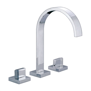 Separated double handle washbasin mixer