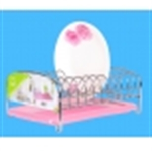 Cheap Metal Wire Dish Rack with plastic tray from China  Kitchen Rack Organizer