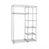 Picture of Ikea Assembly White And Black Canvas Wardrobe Closet