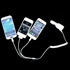 3 in 1 USB Car Charger Coil Cable Adapter For iPhone 5 4 4S Samsung i9500 HTC LG