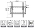 Picture of 10° Tilt Plasma 3D LCD LED TV Wall Bracket Mount 26 32 37 40 42 46 49 50 inch