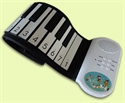 Portable 49 or 37 Keys Silicone Flexible Roll Up Piano Foldable Keyboard Hand-rolling の画像