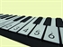 Portable 49 or 37 Keys Silicone Flexible Roll Up Piano Foldable Keyboard Hand-rolling の画像