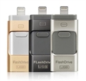 Image de 16G Flash Drive USB Memory Stick HD Metal U Disk 3 in 1 for Android iPhone PC Laptop