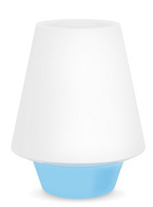 3.6W LED Fashion Table Lamp Bedside Desk Light Home Shade Lighting Plastic Bedroom の画像