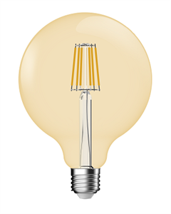 Image de 66W Globe LED Filament Bulb Golden Tint