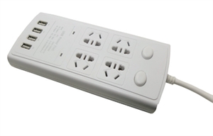 Изображение Protector Power Strip Socket with 4 USB Charging Ports
