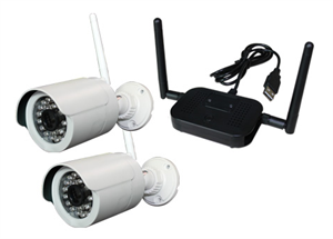 2CH Wireless HD 720P DVR CCTV Security Camera System