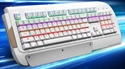 Computer gaming keyboard mechanical Color mixing light emitting external USB wired の画像