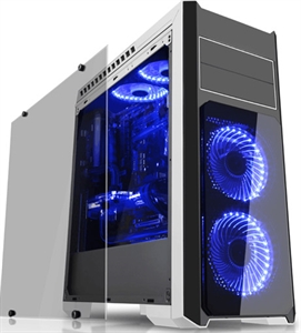 Double deck Tempered Glass ATX Standard Computer Case の画像