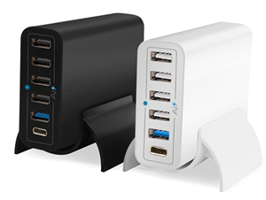 Image de 6 Ports QC Quick Charger 3.0 Type-c USB Desktop Wall Charger