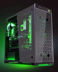 Изображение Full Aluminum Tempered Glass ATX Mid Tower Computer Case