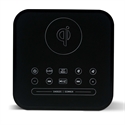 Qi bluetooth speaker alarm clock with FM radio LED display の画像