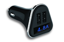 Изображение 4.8A Dual usb ports Car Charger with LCD data display screen