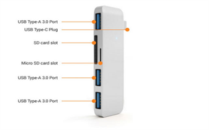 Type-C USB 3.0 3 in 1 Combo Hub の画像