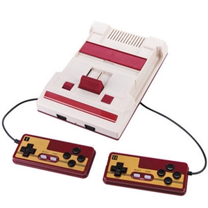 Image de TV Game Player FC Classic Red White Video Game Consoles CoolBady Video Game Console Yellow Card Plug in Card Games