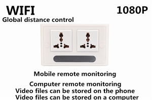 Remote WiFi Remote Control Smart Power 1080P HD Power Switch Spy Camera