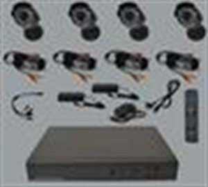 Picture of 4ch cctv DVR kits with sony CCD camera