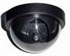 Picture of 4-1/2" Black CCTV Security Dome Dummy Camera with flashing Red Led light