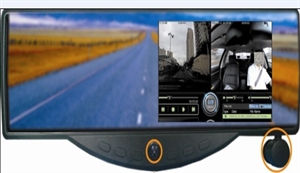 Picture of Car video recorder/car black box/car DVR with video rearview mirror-DVR