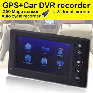 Image de GPS navigator + car DVR recorder 4.3 inch touch screen