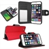 New  Magnetic Flip Stand Contrast Color  Leather Wallet Stand Case for iphone 6