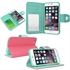 New  Magnetic Flip Stand Contrast Color  Leather Wallet Stand Case for iphone 6 の画像