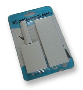 Image de 3 in 1 white replacement door cover flap set for Nintendo Wii console repair parts