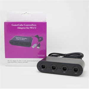 Изображение Firstsing USB 4 Ports GameCube Controller Adapter for Wii U SUPER SMASH BROS SWITCH