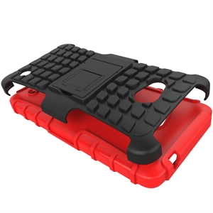 Picture of  Shockproof Protective Rugged Hybrid Armor Case with Built-in Kickstand for microsoft lumia 640