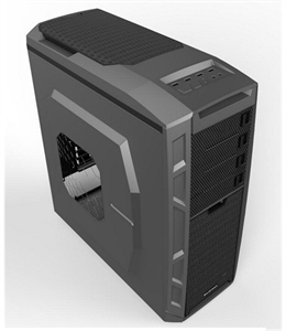 High Quality latest gaming tower computer 0.6mm case black 