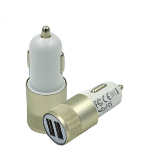 Image de 5V 2.1A Metal Dual USB car charger for smart phone