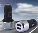 5V 3.1A Metal Dual USB car charger for smart phone の画像