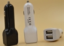 Изображение 5V 3.1A black white Dual USB car charger for smart phone