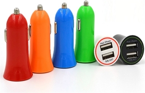 Изображение 5V 3.1A Small trumpet  USB car charger for smart phone