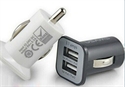 Изображение  5V 3.1A Square bottom Dual USB car charger for smart phone