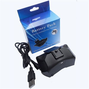 External battery for original ps4 Controller Rechargeable battery pack including battery charging cable for PS4 controller の画像