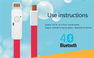 Image de Bluetooth 4.0 Anti-Lost Seeker Alarm smart cable for IOS Android Phone
