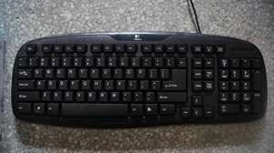 logitech ABS plastic 104 keys  keyboard 