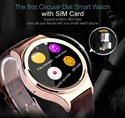 Image de MT6260 Smart Watch Phone 1.22" Capacitive Touch Screen SIM Bluetooth 3.0 Pedometer Sleep Monitor Anti-Lost - Black